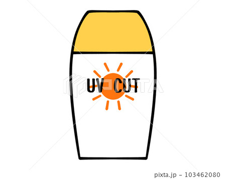 日焼け止めクリームのイラスト素材 日焼け止めクリームのイラスト素材 103462080