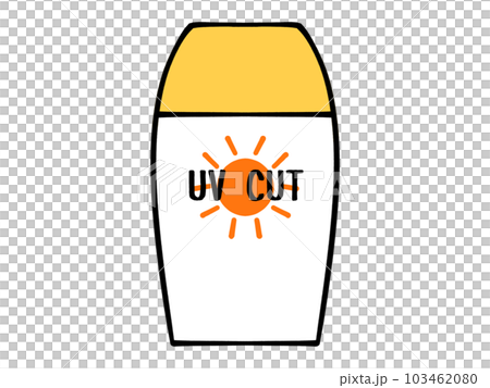 日焼け止めクリームのイラスト素材 日焼け止めクリームのイラスト素材 103462080