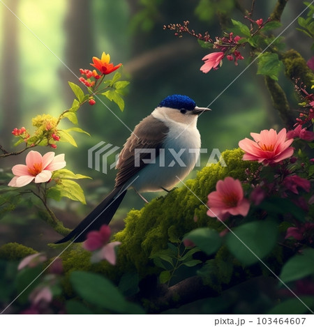 白い鳥の花 103464607