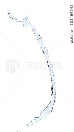 Shape form droplet of Water splashes into drop water attack fluttering in air and stop motion freeze shot. Splash Water for texture graphic resource elements, White background isolated Shape form droplet of Water splashes into drop water attack fluttering in air and stop motion freeze shot. Splash Water for texture graphic resource elements, White background isolated 103464643