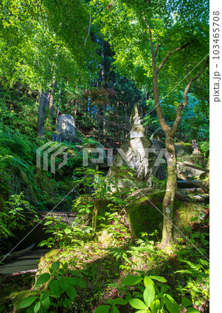 瑞峯寺　不動滝付近　古峰原街道　鹿沼市　 103465708