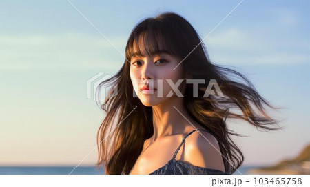 Asian women in swimsuits and bikinis who came - Stock Illustration  [103465758] - PIXTA