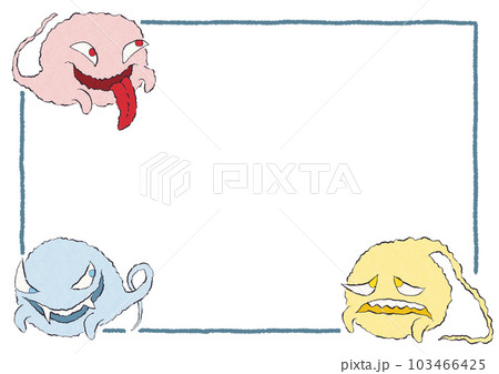 三匹のおばけフレーム 103466425