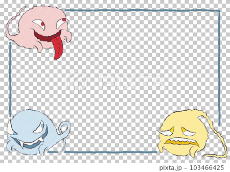 三匹のおばけフレーム 103466425