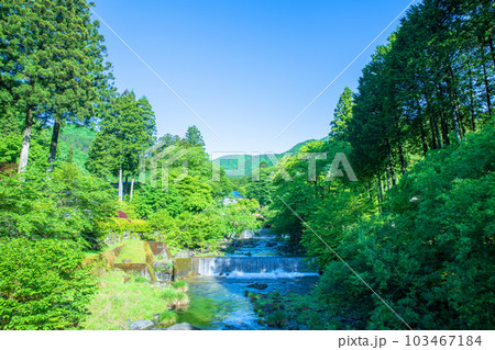 大芦川 古峯神社付近 新緑の風景 鹿沼市 大芦川 古峯神社付近 新緑の風景 鹿沼市 103467184