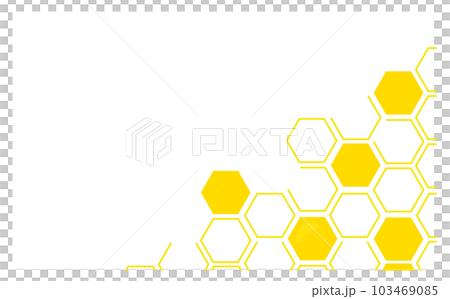蜂蜜組合設計背景素材插圖 103469085