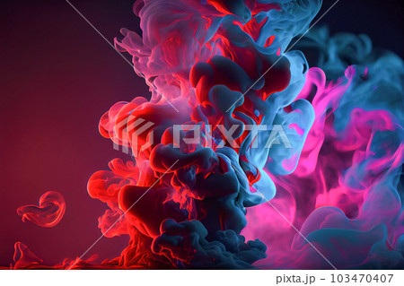 Abstract background. color paint splash isolated black background, Splash of paint. Generative AI 103470407