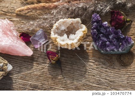 Gemstones for esoteric spiritual practice set up 103470774