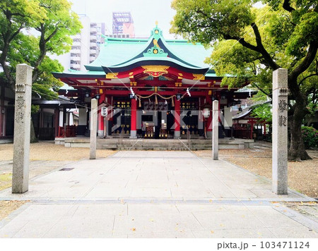 御霊神社の本殿と参道（正面） 103471124