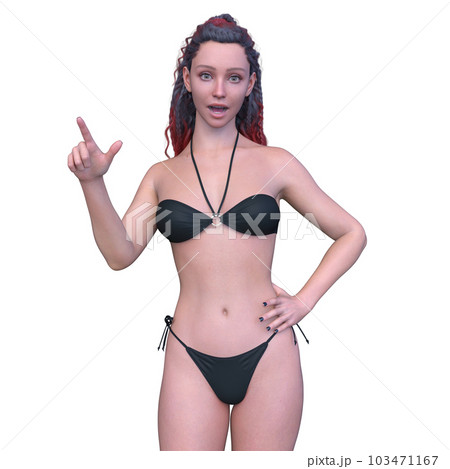ビキニ姿の女性 103471167