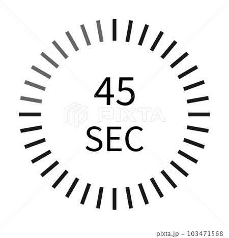 45 second digital timer stopwatch icon vector for graphic design, logo, website, social media, mobile app, UI illustration 45 second digital timer stopwatch icon vector for graphic design, logo, website, social media, mobile app, UI illustration 103471568
