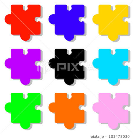 パズルのタグと影 9個セット パズルのタグと影 9個セット 103472030