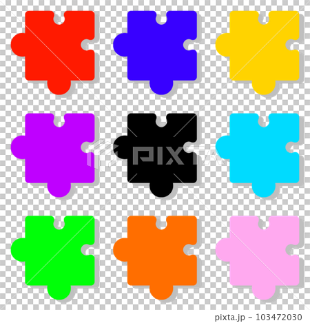 パズルのタグと影 9個セット パズルのタグと影 9個セット 103472030