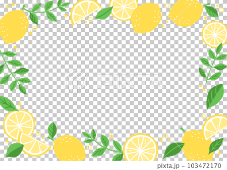 檸檬插圖的框架 檸檬插圖的框架 103472170