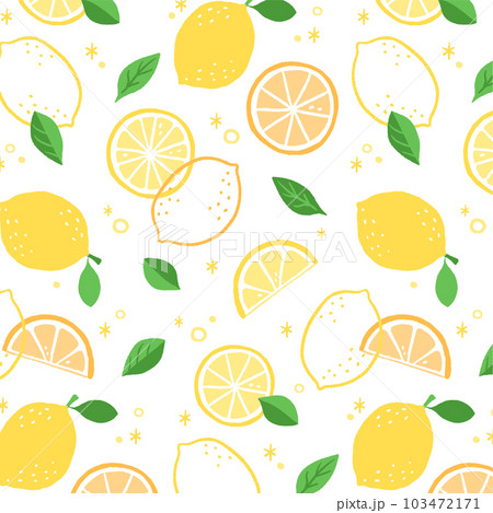 レモンのイラストの柄 レモンのイラストの柄 103472171