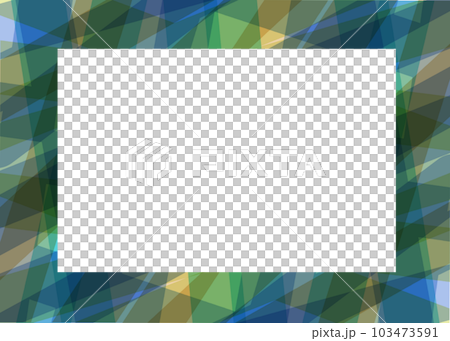 blue and green geometric frame 103473591