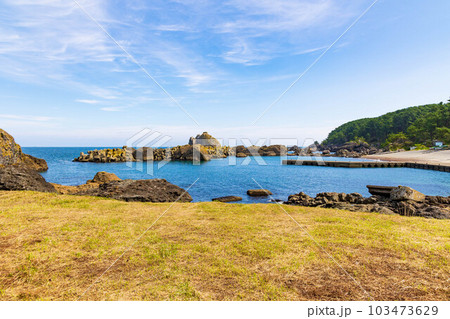 青森県八戸市 種差海岸 深久保漁港 青森県八戸市 種差海岸 深久保漁港 103473629