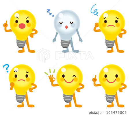 電球のキャラクター 電気 節電 省エネ 電球のキャラクター 電気 節電 省エネ 103473803
