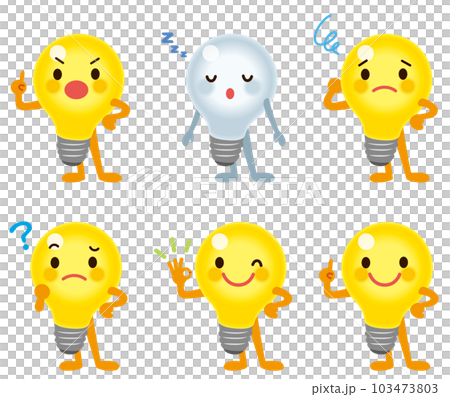 電球のキャラクター 電気 節電 省エネ 電球のキャラクター 電気 節電 省エネ 103473803