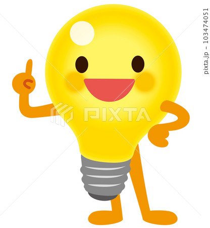 電球のキャラクター 電気 節電 省エネ 電球のキャラクター 電気 節電 省エネ 103474051