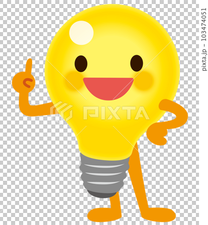 電球のキャラクター 電気 節電 省エネ 電球のキャラクター 電気 節電 省エネ 103474051
