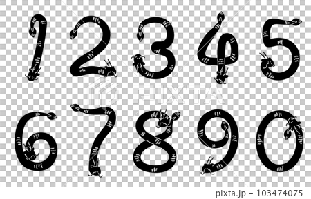 Numbers - Stencil Style