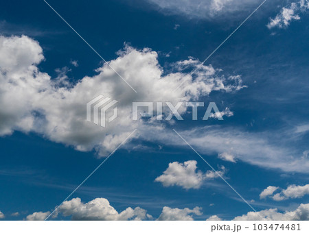 初夏の朝に見上げた青空 103474481