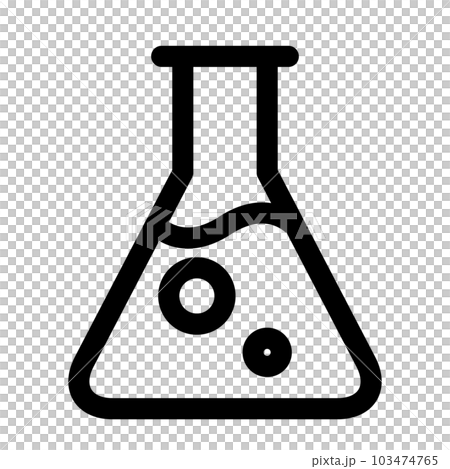 代表科學、燒瓶的線條樣式圖標 103474765