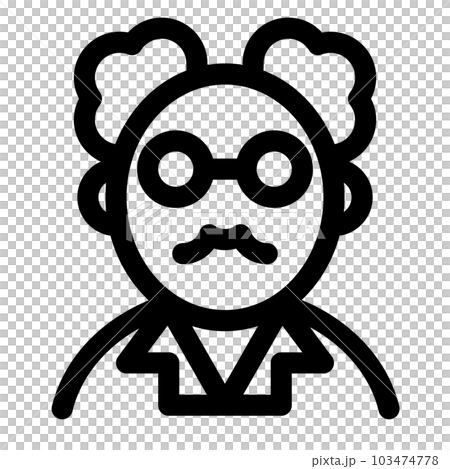 代表科學、科學家和醫生的線條樣式圖標 代表科學、科學家和醫生的線條樣式圖標 103474778