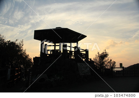 高知県　叶崎から見た夕景 103474800