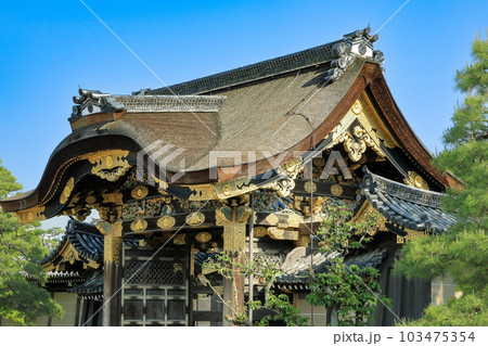 世界遺産 京都 二条城の唐門 世界遺産 京都 二条城の唐門 103475354