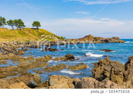 青森県八戸市 種差海岸 中須賀の写真素材 [103475816] - PIXTA