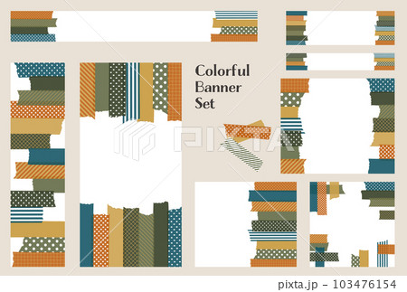 バナーセット_マスキングテープ_秋 103476154