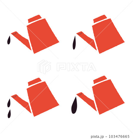 液たれしている取手のないポット(調味料入れ)の手描き風ベクターイラスト 液たれしている取手のないポット(調味料入れ)の手描き風ベクターイラスト 103476665