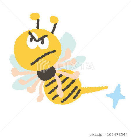 昔話さるかに合戦のキャラクター蜂 103478544