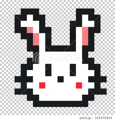 Google Pixel - 白兎 white rabbit pixel art - Stock Illustration [103478844] - PIXTA