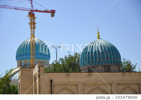 Hazrati imam comlex. Islam building in Uzbekistan. 103479080