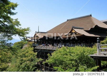 世界遺産 京都清水寺本堂(清水の舞台) 世界遺産 京都清水寺本堂(清水の舞台) 103479133