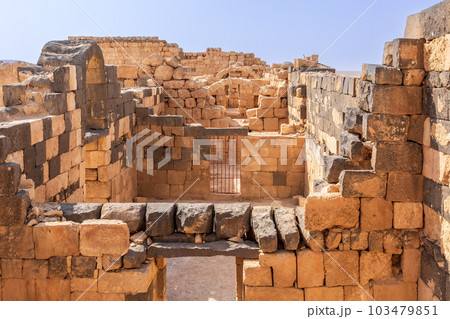 Qasr Al Hallabat desert castle, Jordan 103479851