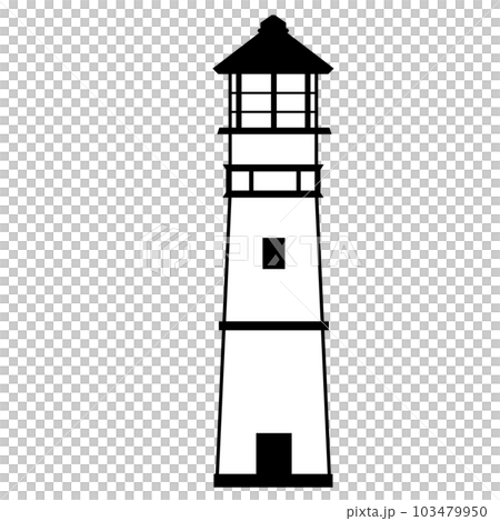 Monochrome lighthouse 103479950