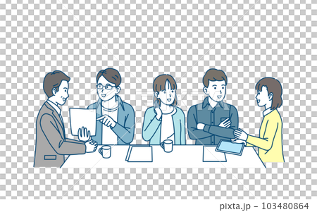 人們舉行 PTA 會議和討論的插圖 人們舉行 PTA 會議和討論的插圖 103480864