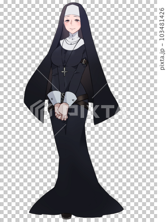 A kind-looking woman in sister clothes 103481426