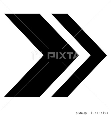 Arrow icon. Modern simple arrow or cursor. Directional arrow flat style isolated on white background. Vector illustration Arrow icon. Modern simple arrow or cursor. Directional arrow flat style isolated on white background. Vector illustration 103483194