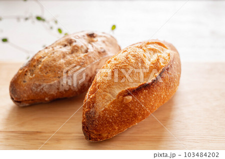 2種類のフランスパン 2種類のフランスパン 103484202