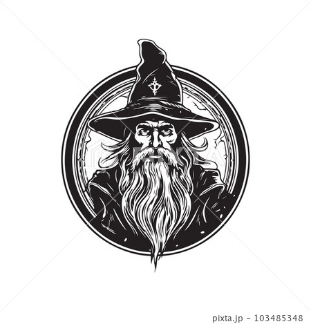 Wizard Logo Stock Photos and Images - 123RF