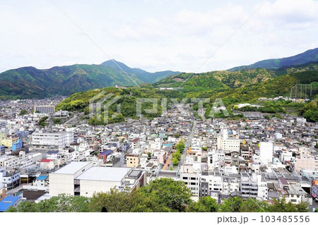 宇和島城から見た新緑の市街地 宇和島城から見た新緑の市街地 103485556