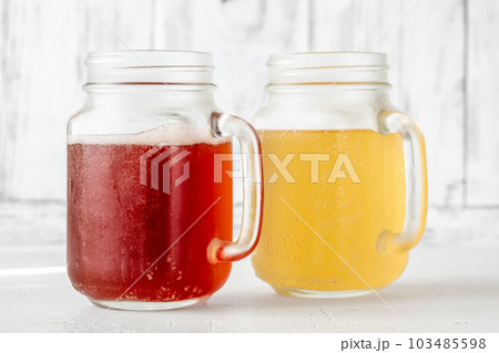 Two kombucha jars Two kombucha jars 103485598