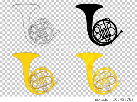 喇叭寫實插圖集 喇叭寫實插圖集 103485768