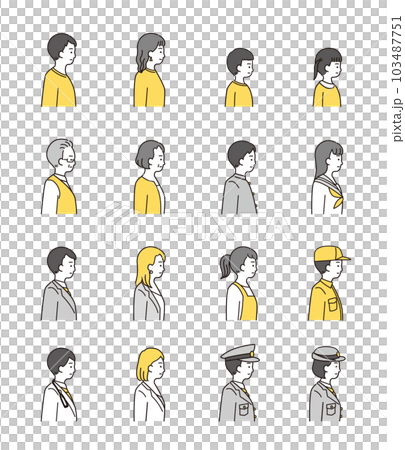 簡單的人插畫右 簡單的人插畫右 103487751