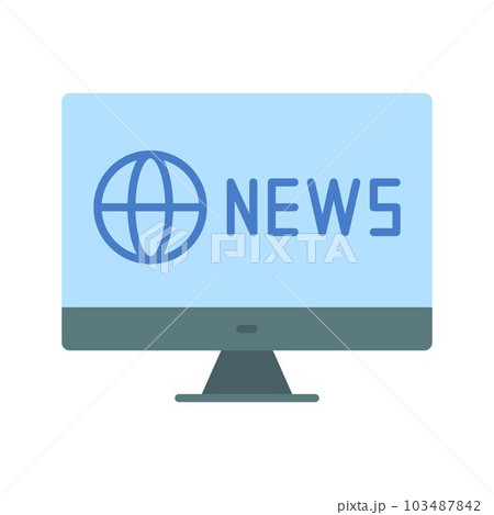 News icon vector image. 103487842